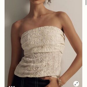NWT Anthropologie Sarah Hann Juliana Lace Tube Top